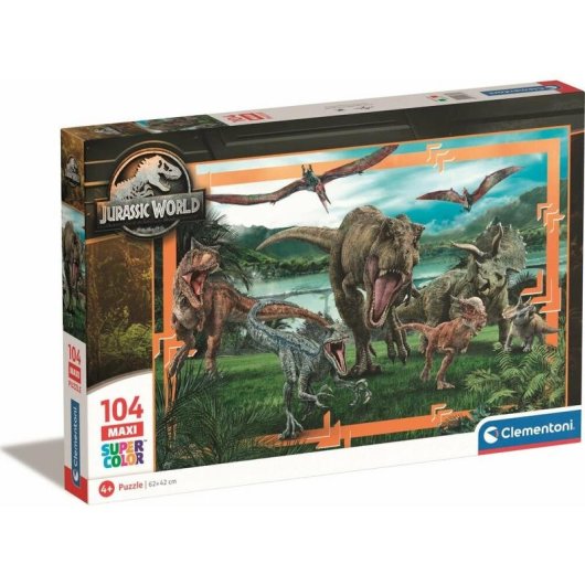 Puzzle Clementoni Supercolor 23770 Dinosaurios 104 piezas