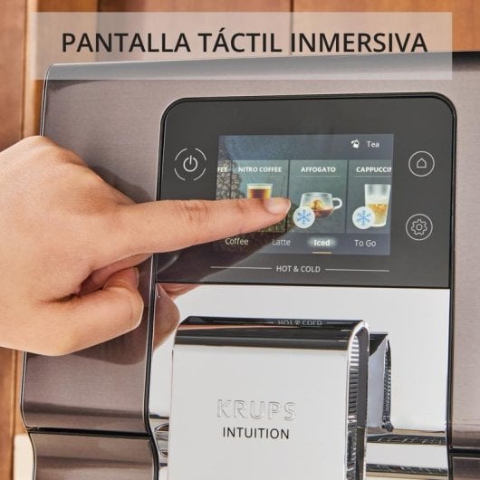 Caffettiera superautomatica Krups EA879N 2,5 L 15 Bar 2 Tazze Nero Metallico