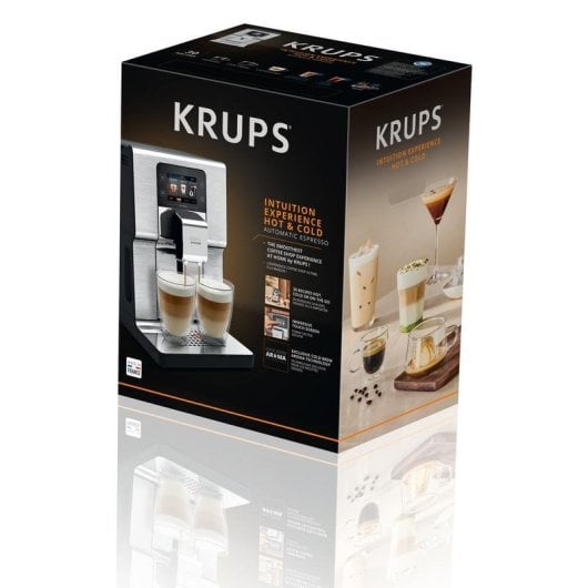 Caffettiera superautomatica Krups EA879N 2,5 L 15 Bar 2 Tazze Nero Metallico