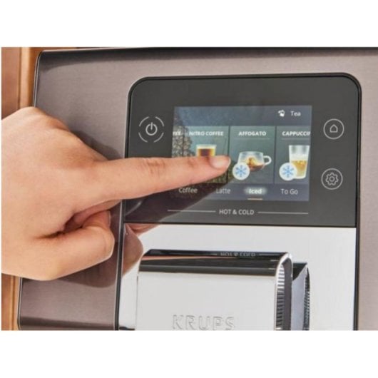 Caffettiera superautomatica Krups EA879N 2,5 L 15 Bar 2 Tazze Nero Metallico
