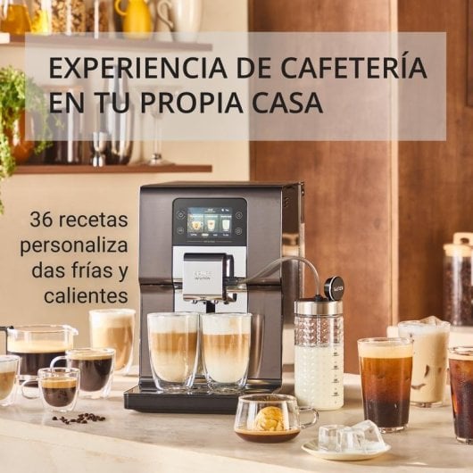 Caffettiera superautomatica Krups EA879N 2,5 L 15 Bar 2 Tazze Nero Metallico