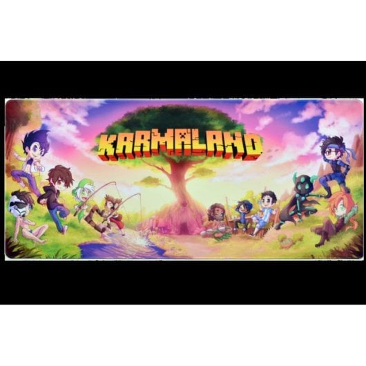 Alfombrilla Gaming Karmaland XXL Maillon Technologique Superficie Microfibra Base Antideslizante