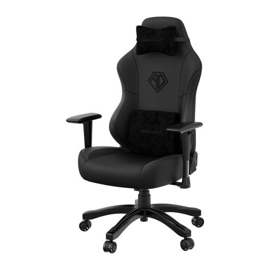 Silla para videojuegos Anda Seat Phantom 3, 90 kg, reposabrazos ajustables, Negro