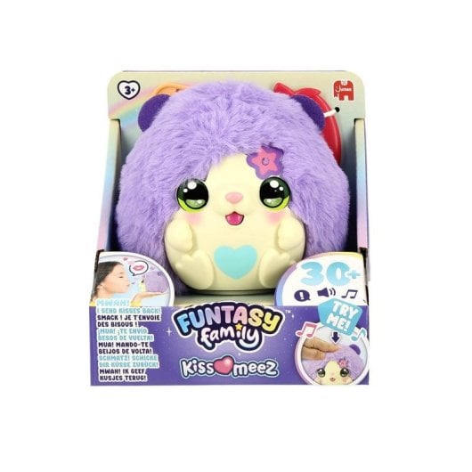 Juguete Interactivo Jumbo Kiss-meez Hamster Lila Sonoro 3 Años