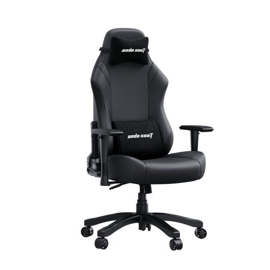Butaca de jeu Anda Seat Luna, 100 kg, dossier réglable, accoudoirs, Noir