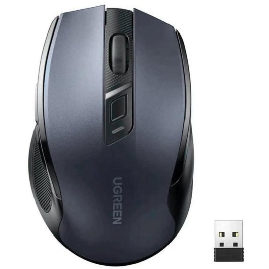 Mouse Ugreen 6957303898558 RF Wireless Bluetooth 4000 DPI Nero Ergonomico
