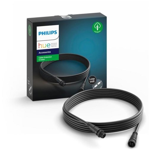 Câble d'extension extérieur Philips Hue White and Color ambiance 5 m Noir