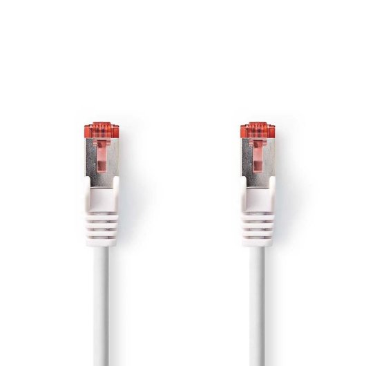 Cable de red Nedis CCGL85221WT75 Cat6 S/FTP 7,5 m Rojo Blanco