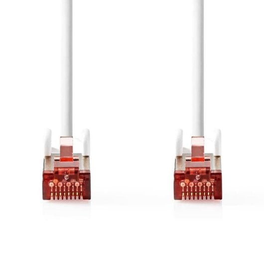 Cable de red Nedis CCGL85221WT30 Cat6 S/FTP 3 m Rojo Blanco