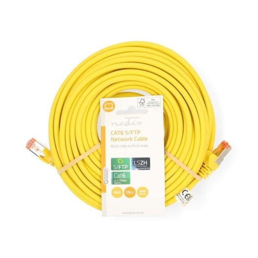 Cavo di rete Nedis CCGL85221YE150 Cat6 S/FTP 15 m Giallo