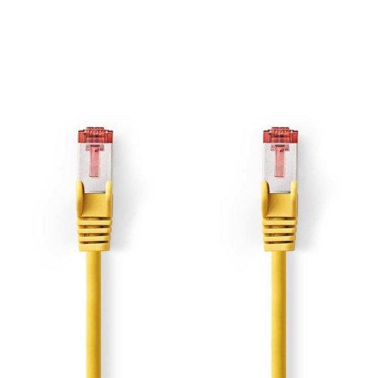 Cable réseau Nedis CCGL85221YE100 Cat6 S/FTP 10 m Rouge Jaune