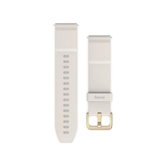 Armband Hama für Smartwatch Beige Silikon und Edelstahl