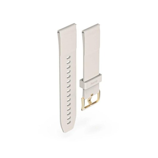 Armband Hama für Smartwatch Beige Silikon und Edelstahl