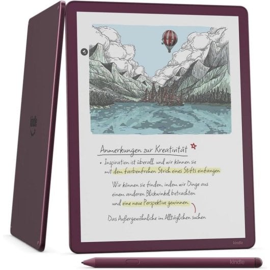 Livre Électronique Amazon Kindle Scribe Colorsoft WiFi Bluetooth 11" 32GB Bordeaux avec Stylus Pen