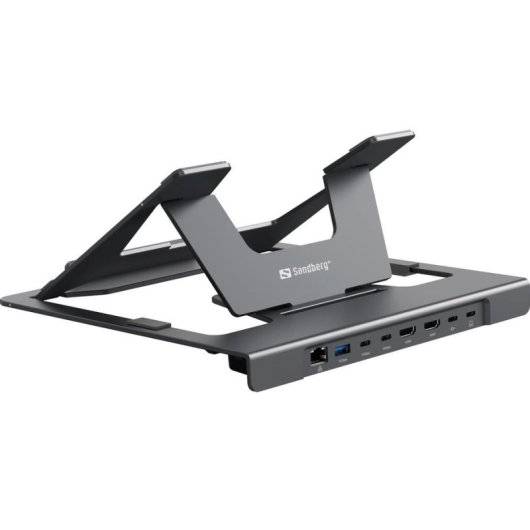 Dock USB-C Sandberg 8 Ports 8in1 Stand für Laptops