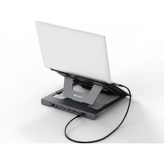 Dock USB-C Sandberg 8 Ports 8in1 Stand für Laptops