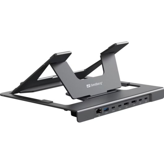 Dock USB-C Sandberg 8 Ports 8in1 Stand für Laptops