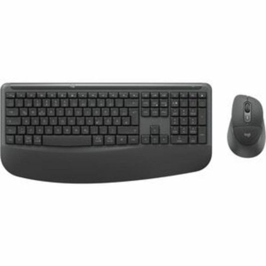 Teclado Logitech Signature Comfort Plus MK880 sem fios com rato gráfico alemão