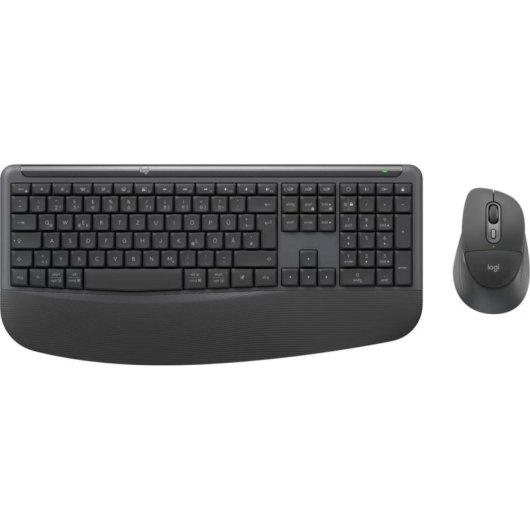 Teclado Logitech Signature Comfort Plus MK880 sem fios com rato gráfico alemão