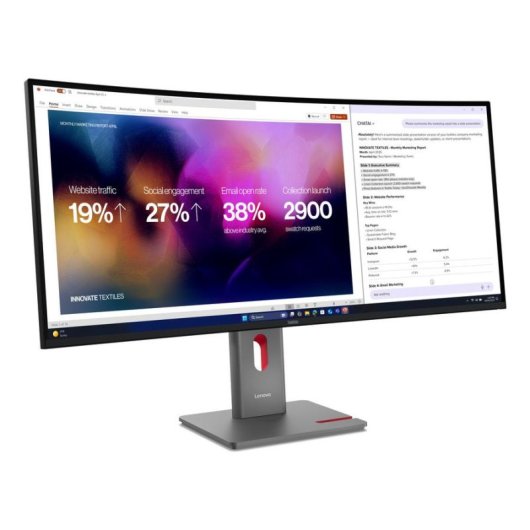 Monitor Lenovo ThinkVision P40WD-40 39,7" UltraHD 5K2K 120Hz IPS Curvo Altura ajustable