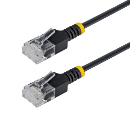 Cabo de Rede StarTech Cat6a Ultra Fino 80 cm Preto