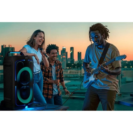Colunas Samsung Party sem fios 240W Bluetooth 5.4 com luzes LED