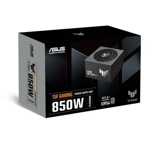Fuente de alimentación ASUS TUF Gaming 850W Certificación 80 PLUS Platinum modular
