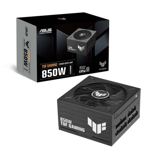 Fuente de alimentación ASUS TUF Gaming 850W Certificación 80 PLUS Platinum modular
