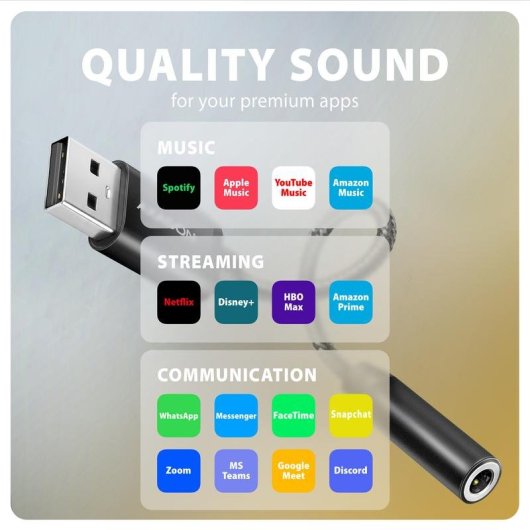 Adattatore audio USB Axagon ADA-HA 2.0 canali 32 bit Dolby Atmos