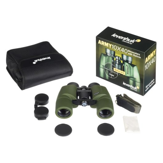 Jumelles Levenhuk Army 10x40 avec Réticule et Télémètre