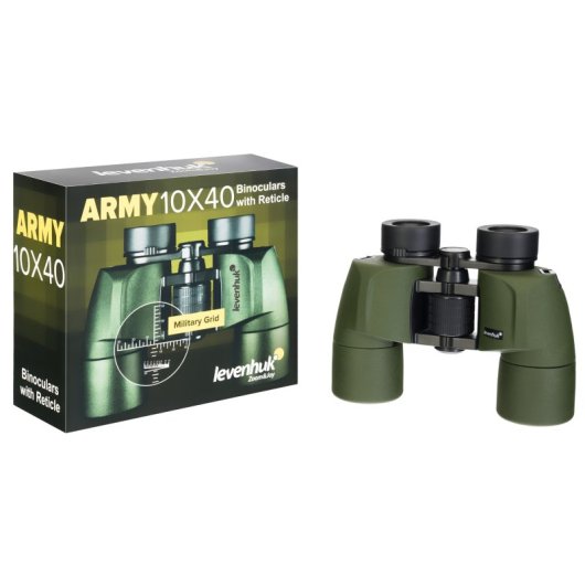 Jumelles Levenhuk Army 10x40 avec Réticule et Télémètre