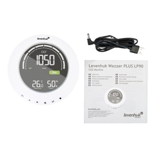 Medidor De Co₂ Levenhuk Wezzer Plus Lp90