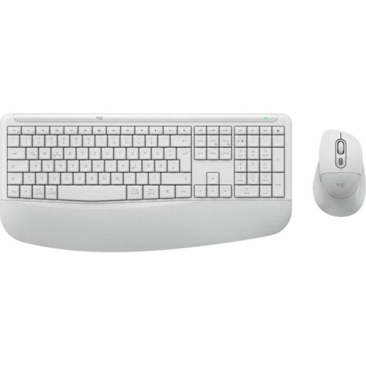 Teclado Logitech Signature Comfort Plus MK880 inalámbrico con ratón Off-White alemán