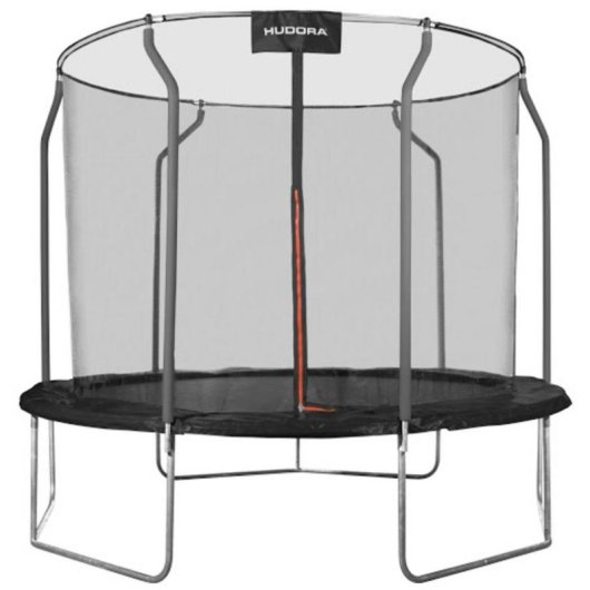 Trampolin HUDORA 300V 9 Beine 120 kg Schwarz/Rot