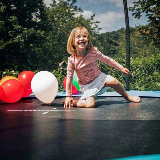 Trampolin HUDORA 300V 9 Beine 120 kg Schwarz/Rot