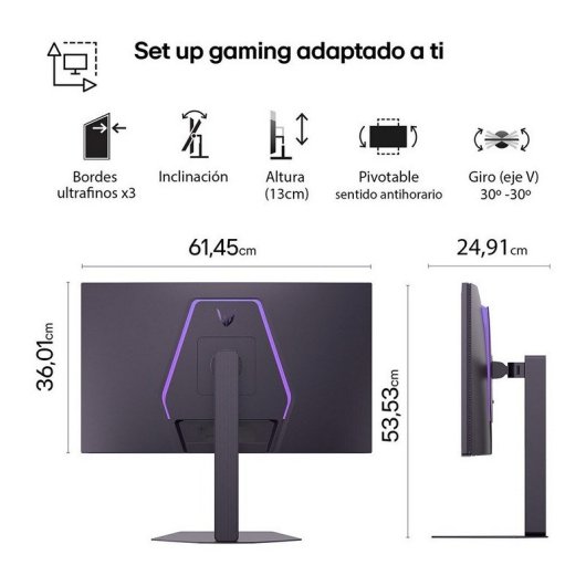 Monitor LG UltraGear 27GM950B-B 27'' IPS Hyper Mini LED, 5K, 165 Hz/330Hz 1 ms, HDR1000, USB-C 90W