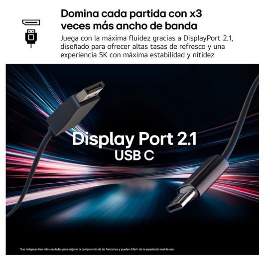 Monitor LG UltraGear 27GM950B-B 27'' IPS Hyper Mini LED, 5K, 165 Hz/330Hz 1 ms, HDR1000, USB-C 90W