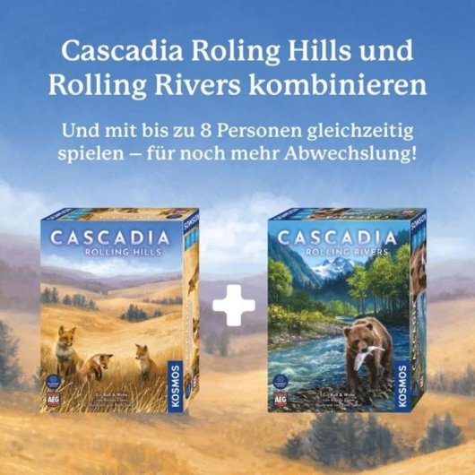 Jeu de société Kosmos Cascadia Rolling Hills 30 min famille 10 ans