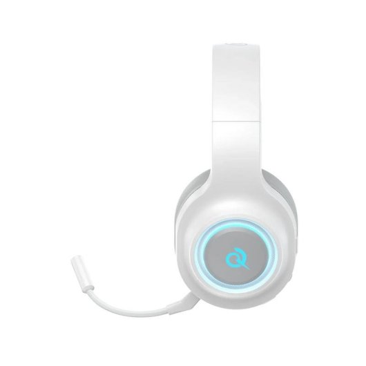 Auriculares QCY Heroad V200 sem fios e com cabo Bluetooth 6.0 gaming microfone branco