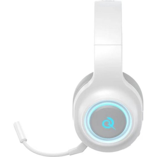 Auriculares QCY Heroad V200 sem fios e com cabo Bluetooth 6.0 gaming microfone branco