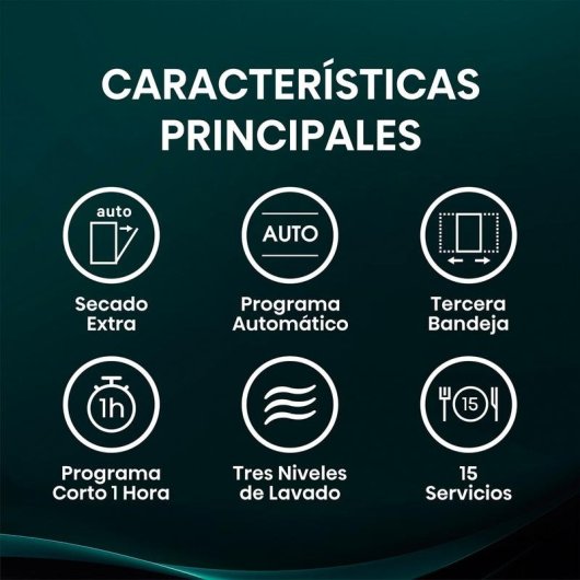 Lavavajillas Hisense HS643B90X 15 servicios B con AutoDry y apertura automática