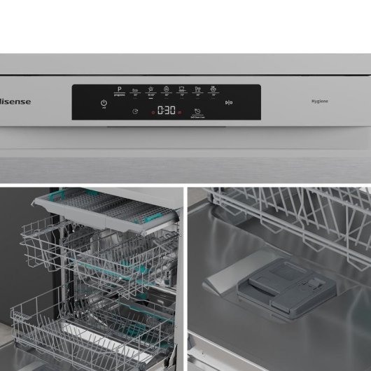 Lavavajillas Hisense HS643B90X 15 servicios B con AutoDry y apertura automática