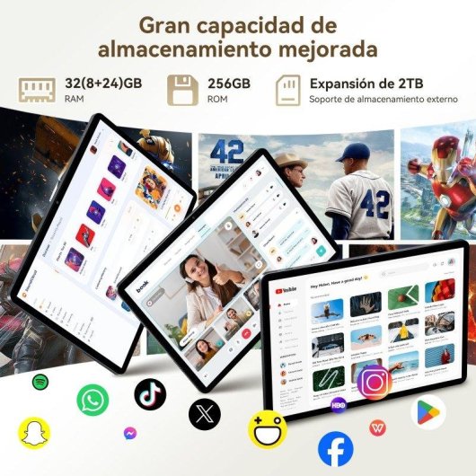 Tablet ExcitPower T12 Pro WiFi + 4G 11,5" 8GB 256GB Gris con Teclado y Stylus Pen