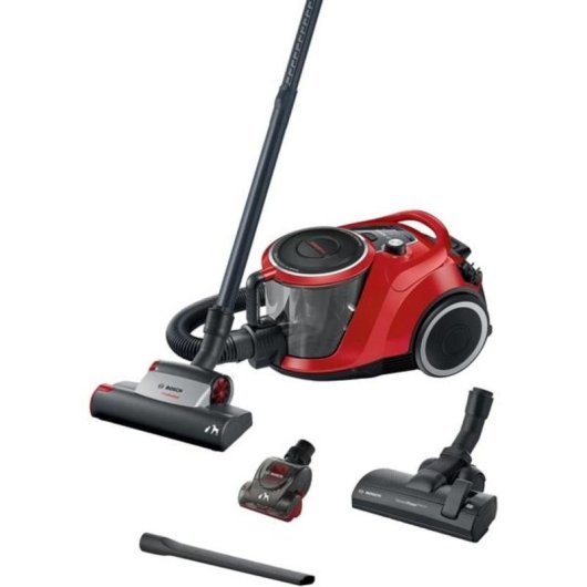 Aspirapolvere senza Sacco Bosch Serie 6 ProAnimal 750W 2,4L HEPA Rosso