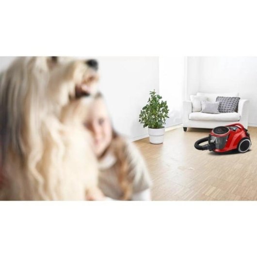 Aspirapolvere senza Sacco Bosch Serie 6 ProAnimal 750W 2,4L HEPA Rosso