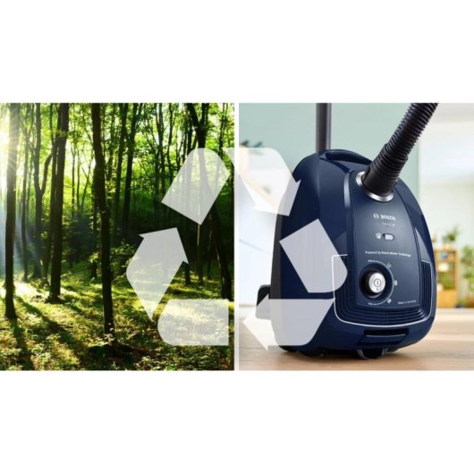 Aspiradora con Bolsa Bosch Serie 4 BGD38BU2 600 W 4 L PureAir Azul