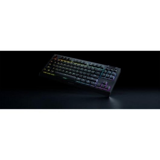 Teclado Razer BlackWidow V4 TKL Hyperspeed mecânico sem fios alemão RGB