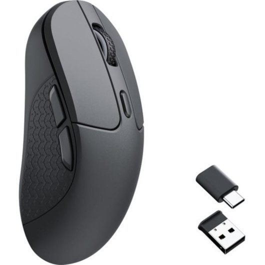 Ratón Keychron M3 Óptico RF Wireless + USB Type-C 12000 DPI Negro Recargable