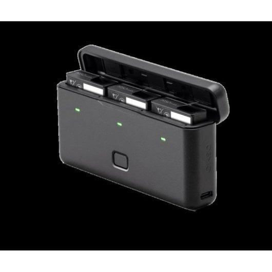 Cargador de baterías para cámara DJI Osmo Action 3 multifuncional Negro