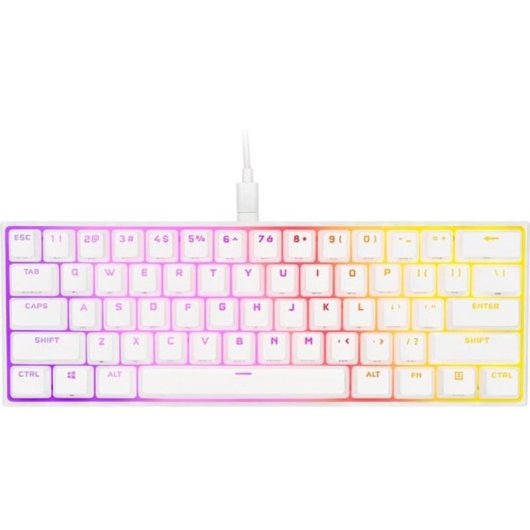Teclado Corsair CH-9194114-DE mecánico compacto 60% con switches Cherry MX Speed RGB alemán